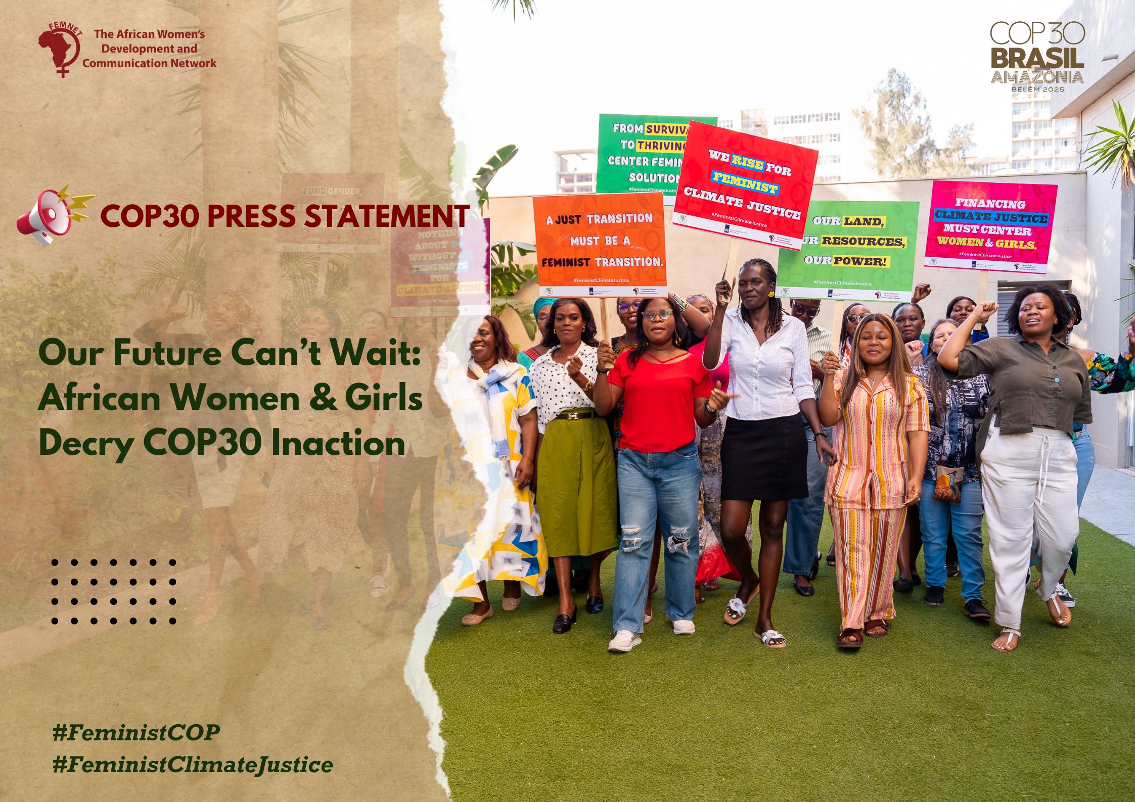 Our Future Can’t Wait: African Women and Girls Decry COP30 Inaction