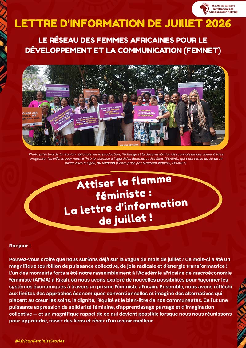 Lettre d’information de juillet 2026